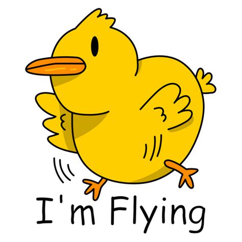 Chick I'm Flying Meme Sticker - Sticker Mania