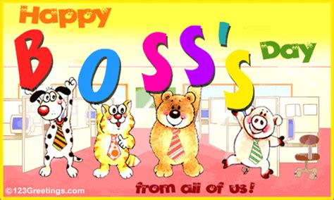 Happy Boss's Day Wishes For You! Free Happy Boss's Day eCards | 123 Greetings