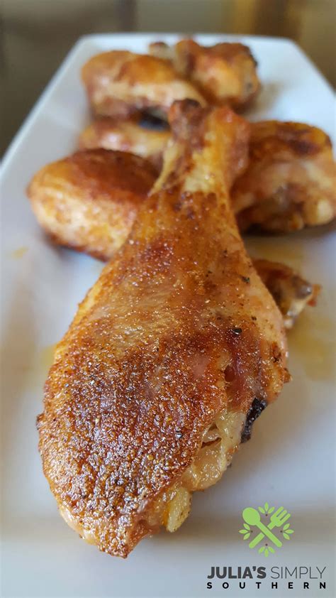 Simple Crispy Baked Chicken Drumsticks - Julias Simply Southern