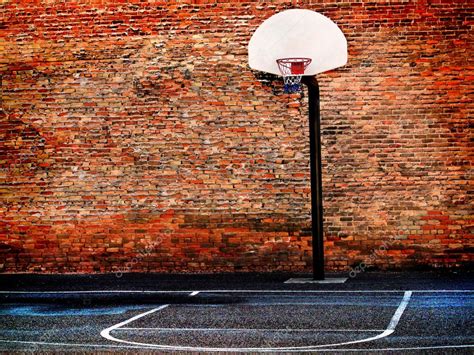 Urban Street Basketball Court and Hoop — Stock Photo © eric1513 #44832245