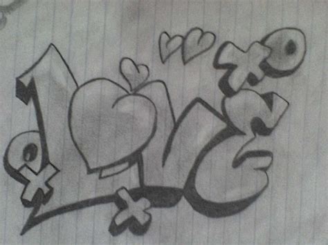 I Love You In Graffiti Writing