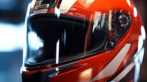 Premium AI Image | Close up of Rally Driver's Racing Helmet