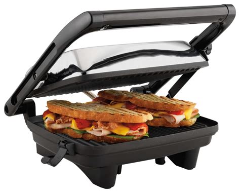 Customer Reviews: Hamilton Beach Panini Press Gourmet Sandwich Maker Chrome 25460A - Best Buy