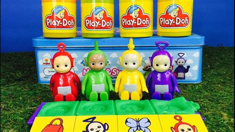 TELETUBBIES PLAY-DOH Stamp and Match Game Toy! - YouTube