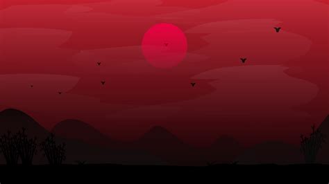 Mountain landscape red background 10081646 Vector Art at Vecteezy