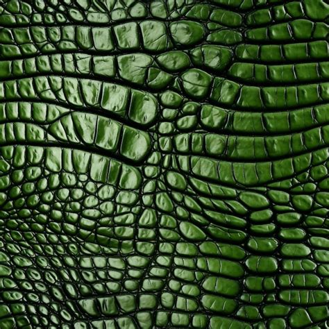 Premium AI Image | a close up of a green alligator skin texture generative ai