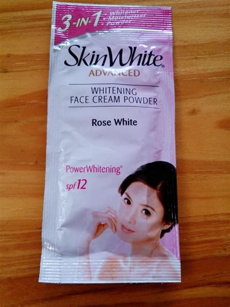 SkinWhite Advanced Whitening Face Cream Powder Review - KIKAYSIKAT