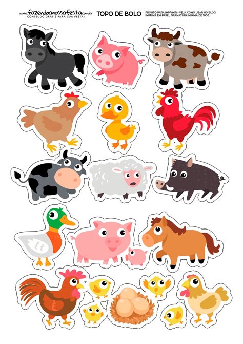 Free Farm Animal Printables And Also Plots From The Daily Life Of A Farmer, Which Will Be ...