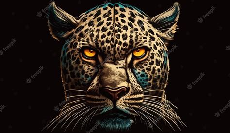 Premium Vector | Stay focus slogan with angry leopard in shadow Isolation background Vector ...