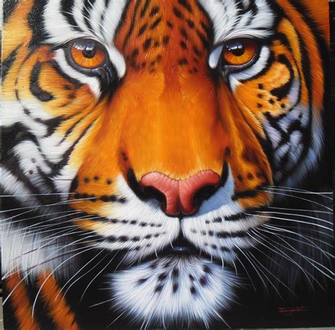 Tiger Painting Art Work Painting Oil Painting on Canvas. - Etsy