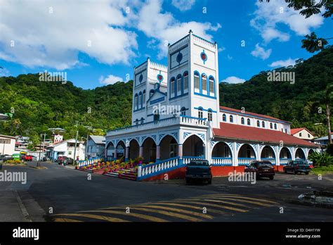 Cathedral in downton Pago Pago, Tutuila island, American Samoa, South ...