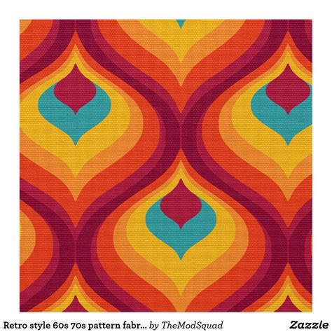 Retro style 60s 70s pattern fabric in 2021 | Retro prints, Pattern wallpaper, Fabric patterns