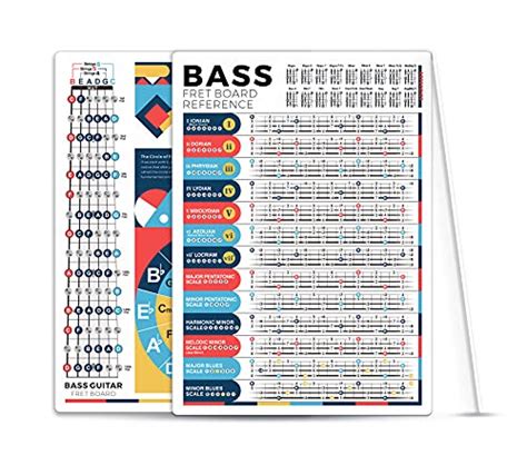 Snapklik.com : Bass Scales Chart For Beginner Adult Or Kid, 8 X 11 ...