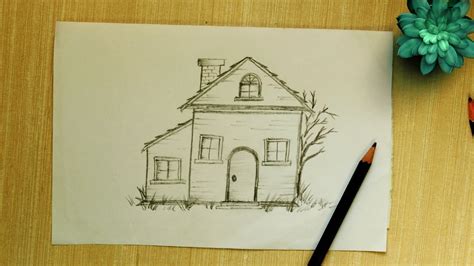 House Drawing Sketch Easy - img-dink