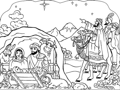 Free Printable Nativity Coloring Pages for Kids - Best Coloring Pages ...