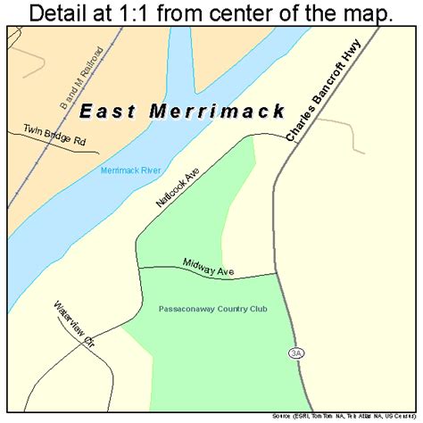 East Merrimack New Hampshire Street Map 3321780