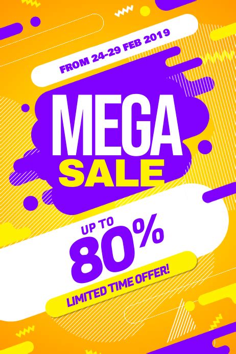 Modern Big Sale Discount Promotion Poster Flyer Template | PosterMyWall