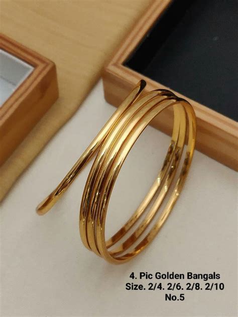 Beautiful Women Gold Plated Bangles/pair of Bangles/bride Jewellery/gift for Wife/new Fashion ...