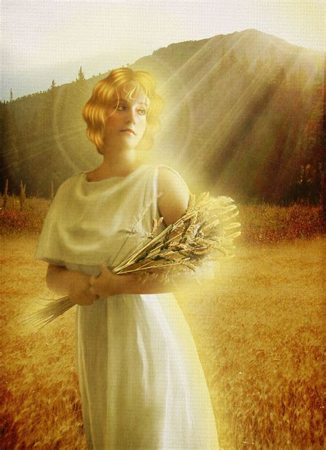 This is Demeter, the goddess of grain and agriculture. Her only daughter, Persephone, was ...