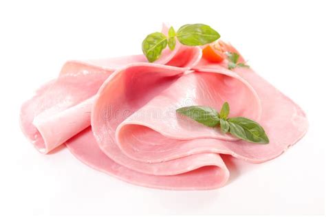 Fresh ham slices stock photo. Image of sliced, arrangement - 117739372