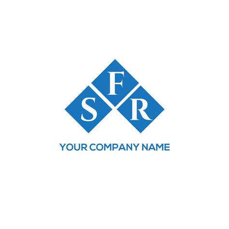 SFR letter logo design on WHITE background. SFR creative initials letter logo concept. SFR ...