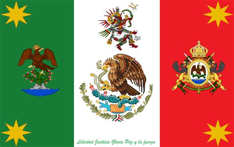 Third Mexican Empire Flag by Sharklord1 on DeviantArt