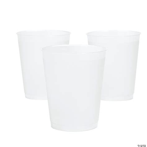 12 oz. Bulk 50 Ct. Clear Frosted Plastic Cups