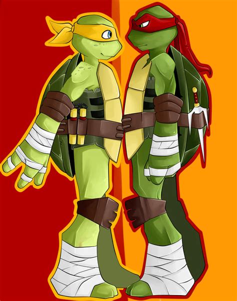 TMNT Mikey and Raph by Nemesis-Nexus on DeviantArt