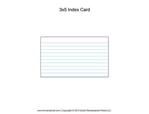 3x5 Index Card Template - FREE DOWNLOAD - Aashe