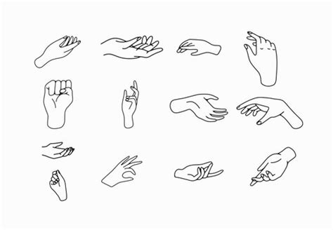 Hands Reaching For Each Other Drawing