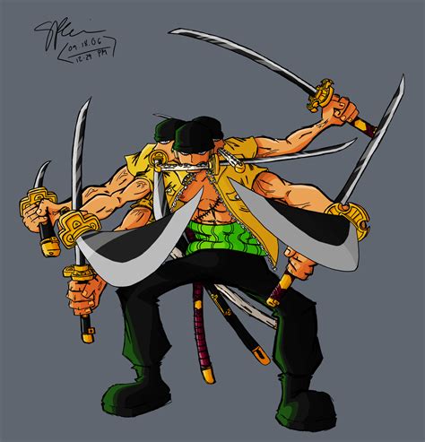 Zoro - Kyuutou-ryu - Ashura by OnePieceOfSHiTaKE on DeviantArt