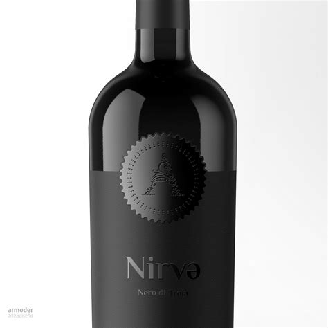 Matt Black Italian Wine Label Design - World Brand Design Society