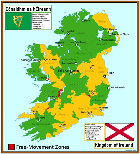 Partition of Ireland, if the Partition Was Based on Old English / Gaelic Instead of Catholic ...