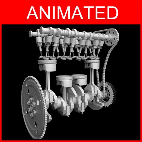 3D engine piston motion animation - TurboSquid 1267691