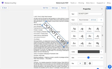 Watermark PDF Online| Free PDF Watermarker | Watermarkly