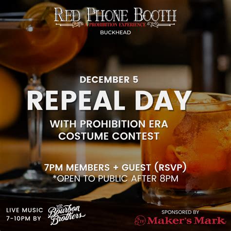 Repeal Day 2021 - Buckhead - Red Phone Booth