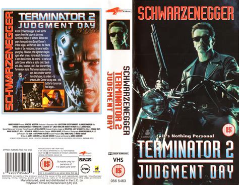 Terminator 2: Judgment Day VHS Cover (1998) (UK) : PolyGram Filmed Entertainment (UK) Ltd : Free ...