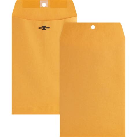 Business Source Gummed 6" x 9" Clasp Envelopes | OfficeSupply.com