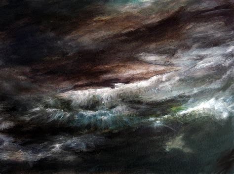 Ocean Storm Painting by Christine Da Silva | Fine Art America