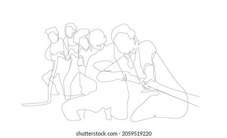 Group People Playing Rope Pulling Game Stock Vector (Royalty Free) 2059519220 | Shutterstock