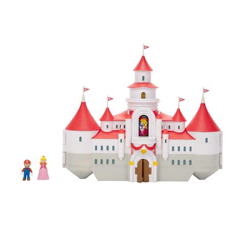 Buy The Super Mario Bros. Movie – Mushroom Kingdom Castle Playset with Mini 1.25” Mario and ...