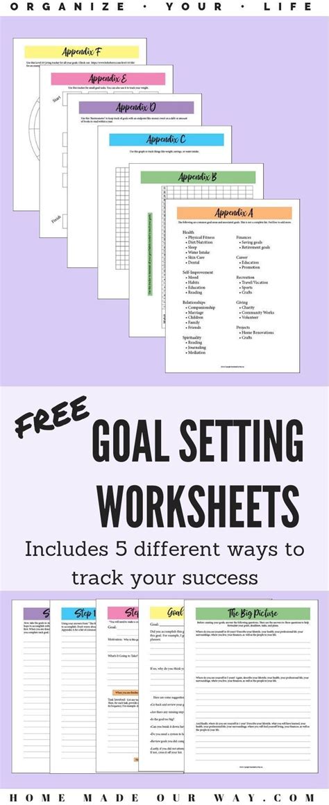 SMART Goals Setting Worksheets | Free Printable PDF