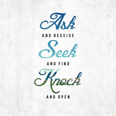 Ask, Seek, Knock - PktFuel.com