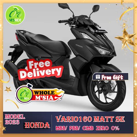 Honda Vario 160 SE Matt Black | Shopee Malaysia