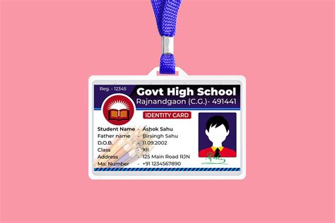 High School Id Card Template – Mightyprintingdeals.com