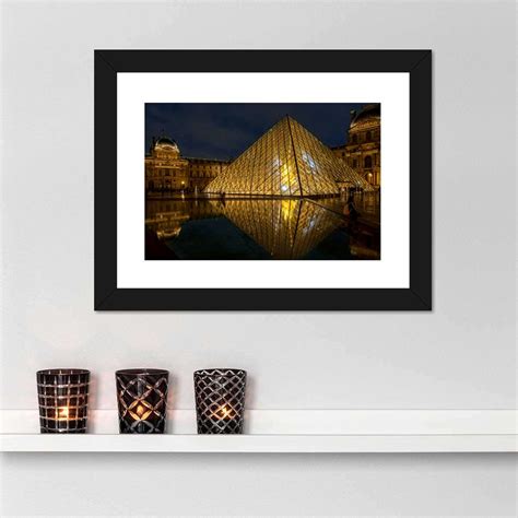 Louvre Museum At Night Wall Art | Photography