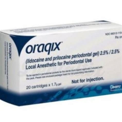 Oraqix anaesthesia in cartridges - DENTSPLY