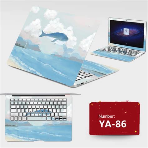 Hot ! 2017 Laptop Stickers Protective PVC Skins Waterproof ABC Sides ...