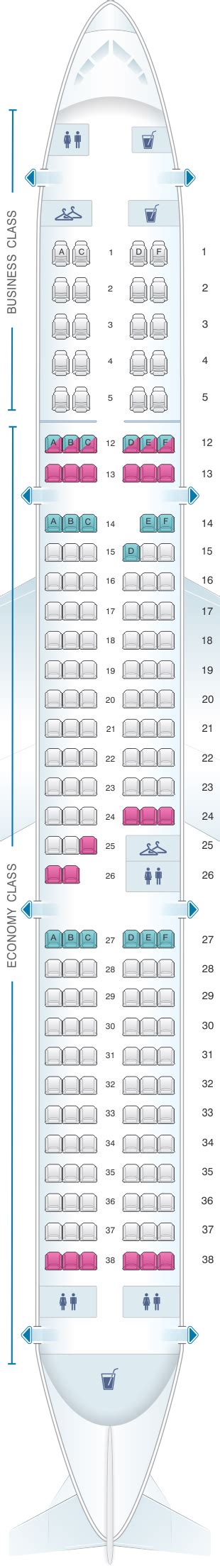 Air Canada Airbus A321 Seat Map