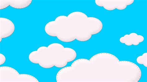 Cartoon Clouds in Sky - Free Royalty Animation Footage - YouTube